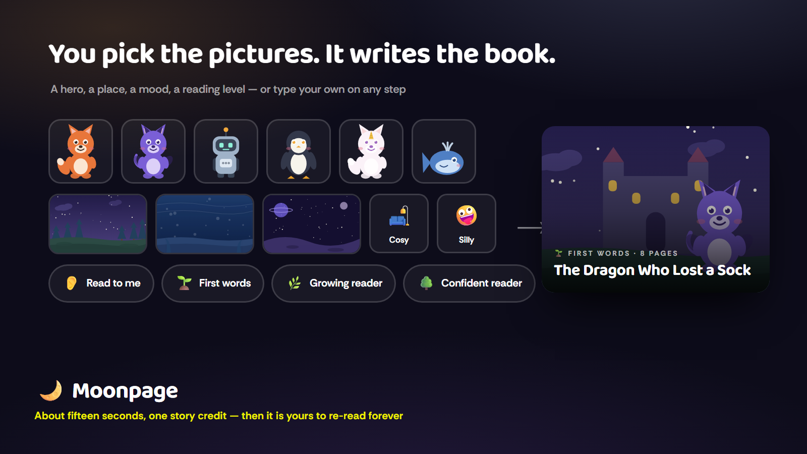 Pick the pictures, get the book